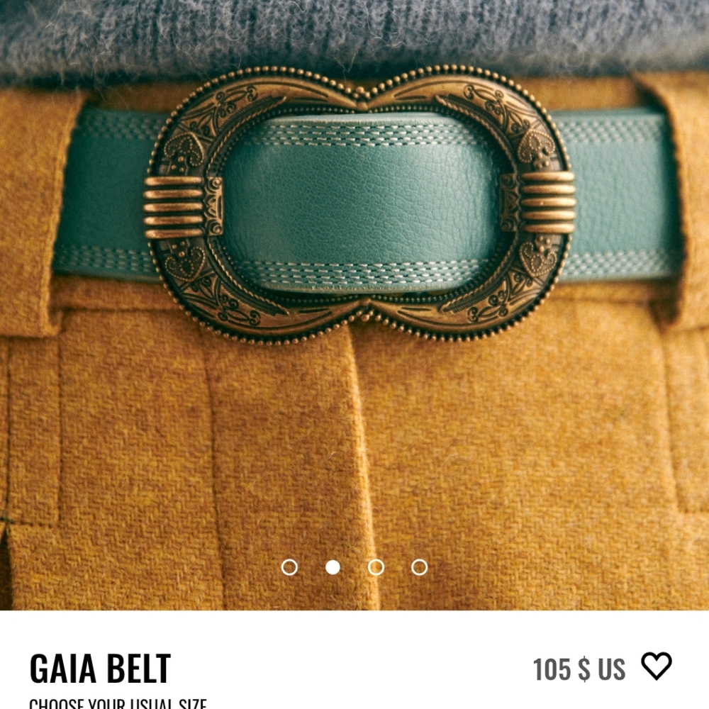 Sezane Gaia belt - Size 90